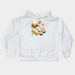 Cute Kawaii Sushi Pack Kids Hoodie